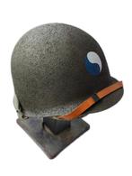 Us leger helmen met beschildering!, Verzamelen, Militaria | Tweede Wereldoorlog, Ophalen of Verzenden