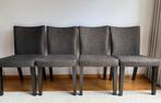 4 eethoekstoelen, Huis en Inrichting, Stoelen, Ophalen, Bruin, Zo goed als nieuw, Vier