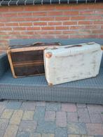 2 vintage koffers voor decoratie, Antiek en Kunst, Ophalen