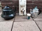 Brocante koffiemolen zakketel, Ophalen