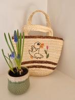 Schattig retro vintage rieten kinder tasje, Ophalen of Verzenden, Gebruikt