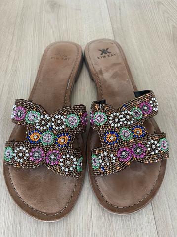 KIM KAY slippers met kralen | multicolor beschikbaar voor biedingen