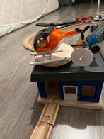 Leuke Lidl houten treinbaan met accessoires, Kinderen en Baby's, Ophalen of Verzenden, Zo goed als nieuw, Jongen of Meisje