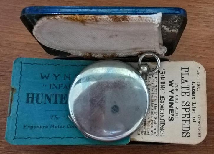 Wynne's Infallible HUNTER belichtingmeters onfeilbare meter, Verzamelen, Fotografica en Filmapparatuur, Overige typen, Voor 1940