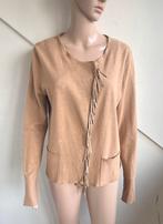 Majestic Filatures open vest of jasje maat M beige bruin, Maat 38/40 (M), Beige, Ophalen of Verzenden, Zo goed als nieuw