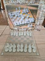 Glass chess set, Ophalen of Verzenden, Zo goed als nieuw