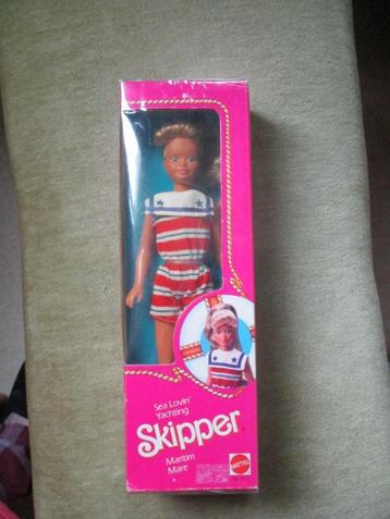  Vintage barbie Skipper in doos mattel nrfb iaren 80