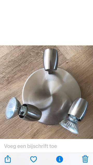 Lamp plafondlamp RVS  beschikbaar voor biedingen