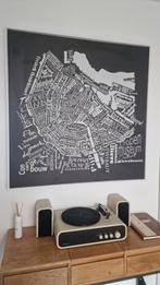 Amsterdam plattegrond 100x100, Ophalen, Nieuw, Print, 100 tot 125 cm