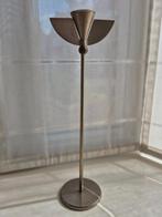 Vintage jaren '30 ArtDeco chrome kandelaar, Gebruikt, 25 tot 50 cm, Ophalen of Verzenden, Metaal