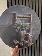 Sober schilderij rond, Ophalen, Schilderij, Minder dan 50 cm