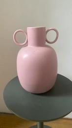 Roze vaas, Overige kleuren, Ophalen of Verzenden, Minder dan 50 cm, Glas