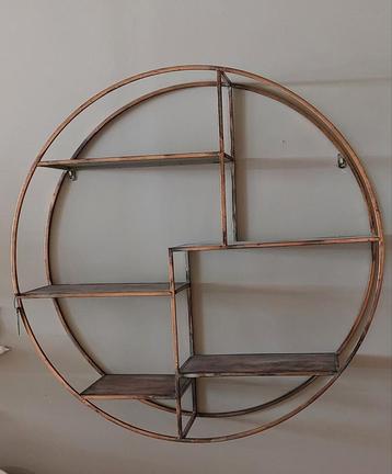 Open ronde wandkast Metaal doorsnee 90cm diep 25cm beschikbaar voor biedingen