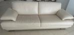 Roomwitte Natuzzi bank, Huis en Inrichting, Ophalen, Gebruikt, Minder dan 75 cm, Driepersoons