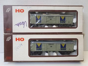 HEMA H0 1534 1426 (LIMA 8183) VARTA Zwenkdakwagen DB 2 stuks beschikbaar voor biedingen