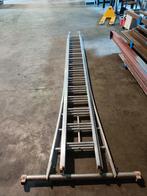 aluminium ladder.zware ladder. Wienese, Gebruikt, Opvouwbaar of Inschuifbaar, 4 meter of meer, Ophalen