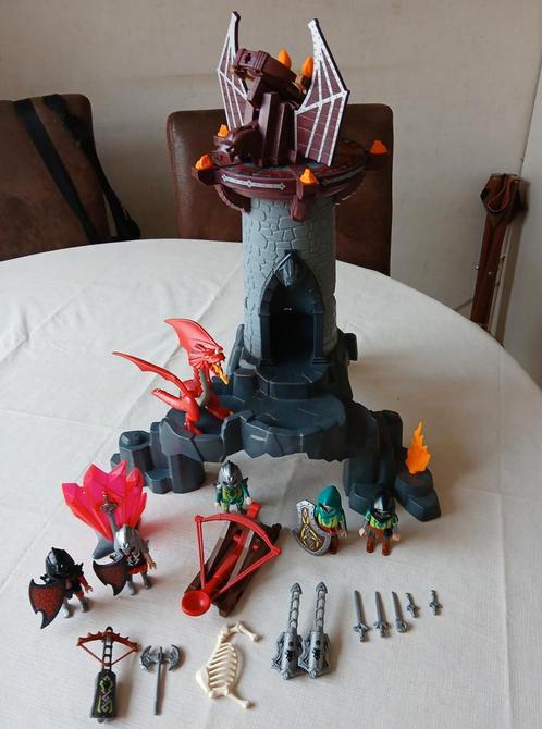 Playmobil 5089/5984, Toren van de drakenridders met kerker, Kinderen en Baby's, Speelgoed | Playmobil, Gebruikt, Ophalen of Verzenden