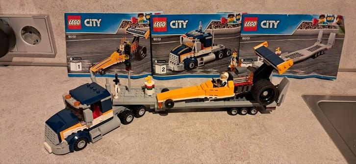 LEGO City Truck met Aanhanger - Set 60151, Kinderen en Baby's, Speelgoed | Duplo en Lego, Gebruikt, Lego, Complete set, Ophalen of Verzenden