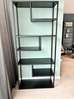 Zwarte metalen vakken kast, Huis en Inrichting, Ophalen, Zo goed als nieuw
