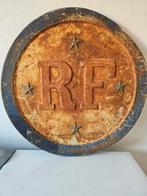 Groot gemeente wandbord - republique francaise -, Ophalen of Verzenden, Gebruikt, Reclamebord