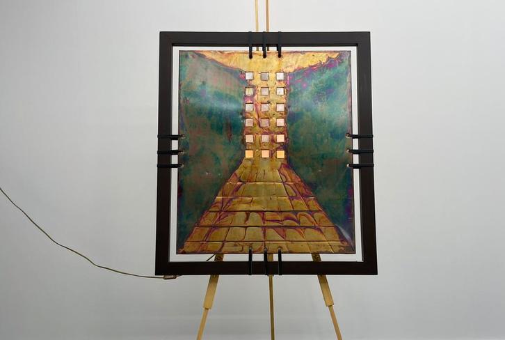 Ravi Singh voor Lightworks kunstwerk, Antiek en Kunst, Kunst | Schilderijen | Abstract, Ophalen