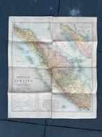 Schitterende kaart van Sumatra op linnen, Boeken, Atlassen en Landkaarten, Gelezen, Ophalen of Verzenden, Landkaart, 1800 tot 2000