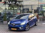 Renault Clio 1.2 TCe GT Line Sport Automaat 2016 Top staat, Stof, Gebruikt, Blauw, Origineel Nederlands