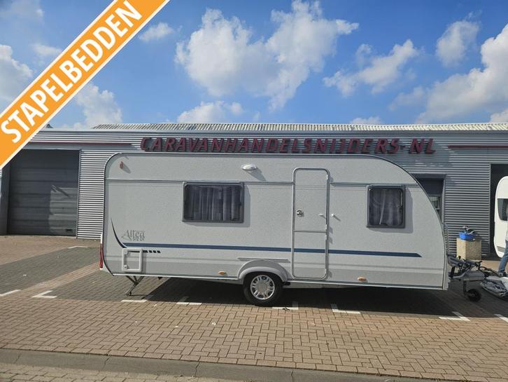 Adria Altea 512 DT stapelbedden 6 personen, Caravans en Kamperen, Caravans, Bedrijf, tot en met 6, 1000 - 1250 kg, Standaardzit