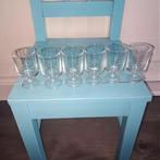 Vintage borrelglaasjes Luminarc Cavalier Suede set van 6, Ophalen, Glas of Glazen, Gebruikt, Glas