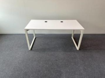 Bureau met knop en kabelgoot 160x80xH62-84 cm, 18 stuks - afbeelding 13