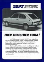 Folder Seat Fura (ca.1985), Gelezen, Overige merken, Verzenden