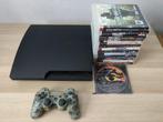 PS3 Slim 160GB + 1 Controller + 14 Spellen, Spelcomputers en Games, Spelcomputers | Sony PlayStation 3, Ophalen of Verzenden, 160 GB