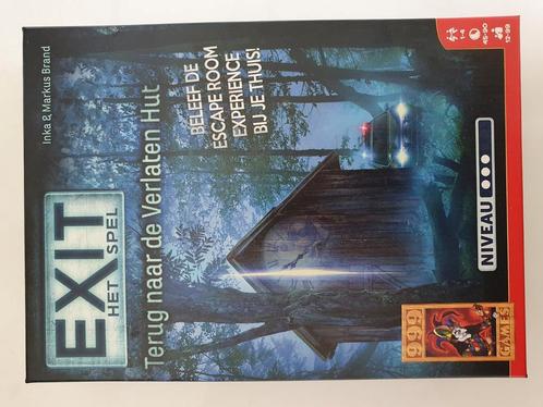 Exit spel Terug naar de verlaten hut, Hobby en Vrije tijd, Gezelschapsspellen | Overige, Zo goed als nieuw, Ophalen