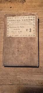 Antieke Franse wegenkaart Cartes Taride nr 3 omgeving Parijs, Ophalen of Verzenden