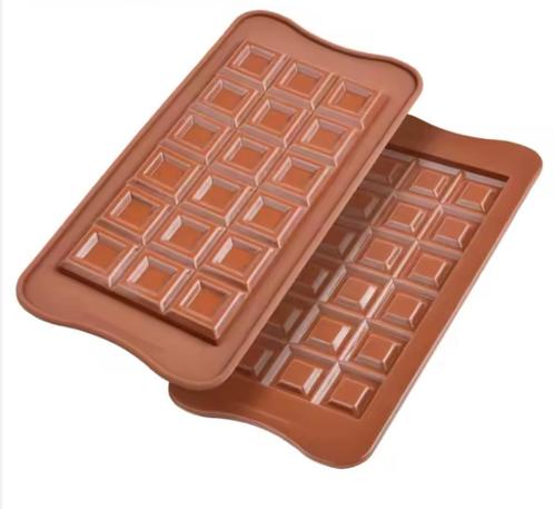 Chocolade Vorm Blokjes - Siliconen Bakvorm - 2 Stuks, Hobby en Vrije tijd, Taarten en Cupcakes maken, Nieuw, Bakvorm, Taarten of Cupcakes