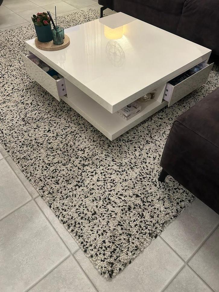 Salontafel Vierkant met Lades - 85x85, Huis en Inrichting, Tafels | Salontafels, Gebruikt, Minder dan 50 cm, 50 tot 100 cm, Vierkant