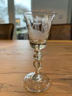 Antiek gegraveerd wijn glas - Den Nobele Seevaart - 18e eeuw, Antiek en Kunst, Ophalen of Verzenden