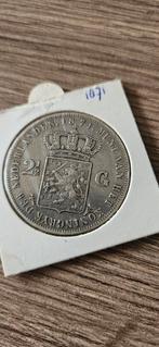 Zilveren rijksdaalder 1871 Willem 3 zf, Koning Willem III, Zilver, Ophalen of Verzenden, Losse munt