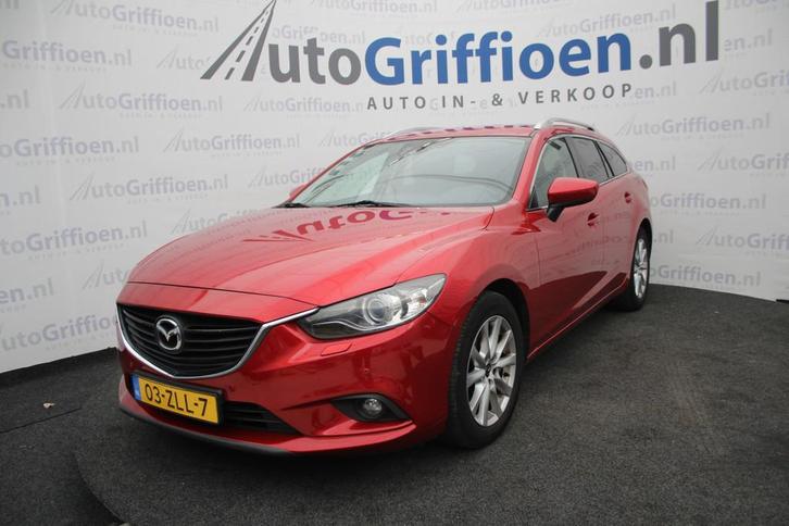 Mazda 6 Sportbreak 2.0 TS+ Lease Pack nette station met leer, Auto's, Mazda, Bedrijf, Te koop, 6 sportbreak, ABS, Airbags, Airconditioning