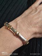 Goud & Zilverkleurige Stalen Armband Heren 20,5cm, Ophalen of Verzenden, Nieuw, Goud, Staal