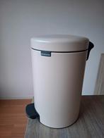 Brabantia NewIcon prullenbak 12 liter soft beige, Ophalen, Minder dan 50 cm