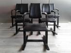 1x Stokke (Variér) Actulum (Zwart/Zwart), Zeer Mooi!, Huis en Inrichting, Stoelen, Gebruikt, Metaal, Zwart, Ophalen of Verzenden