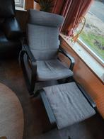 Ikea ligstoel + voetenbankje, Ophalen, Zo goed als nieuw