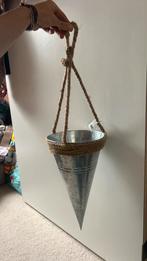 Hangpot (Zink), Tuin en Terras, Bloembakken en Plantenbakken, Tuin, Minder dan 60 cm, Nieuw, Ophalen of Verzenden