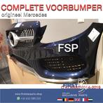 W205 C205 AMG LINE VOORBUMPER + DIAMOND GRIL ORIGINEEL Merce, Gebruikt, -, Voor, Ophalen of Verzenden