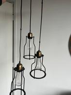 Set plafond lamp en wand lamp zwart goud, Ophalen of Verzenden, Zo goed als nieuw