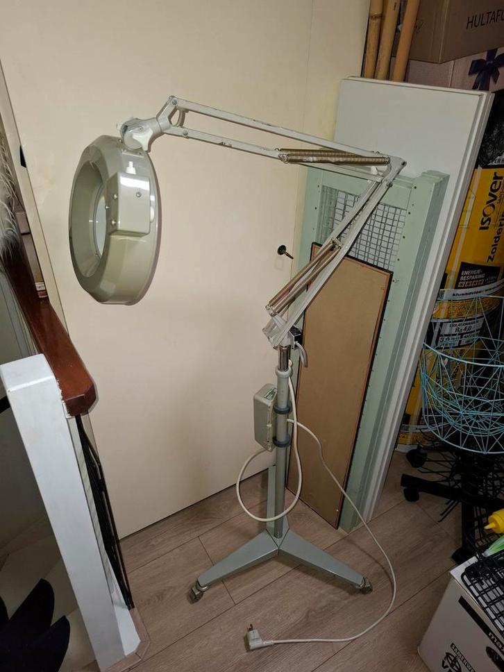 Orthofex loeplamp op standaard, Hobby en Vrije tijd, Vergrootglazen, Loepen en Loeplampen, Gebruikt, Loeplamp, Ophalen