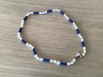Parels en Lapis Lazuli Ketting, Blauw, Ophalen of Verzenden, Zo goed als nieuw, Met edelsteen