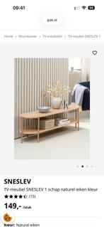 Jysk TV Meubel, Ophalen, 100 tot 150 cm, Eikenhout, Zo goed als nieuw
