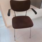 vintage buisframe stoel Gispen de Wit, Huis en Inrichting, Stoelen, Ophalen, Gebruikt, Bruin, Metaal